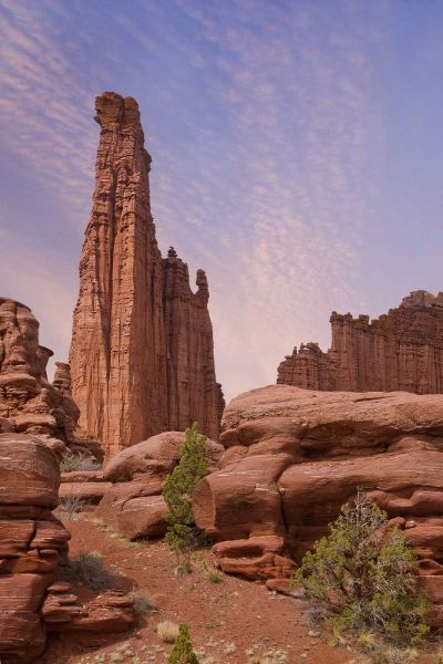 Utah Sunset on Fisher Towers formations